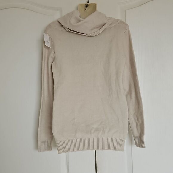 Suzy Shier Knitted Turtleneck Long Sleeves Sweater Small Off White - Picture 4 of 16